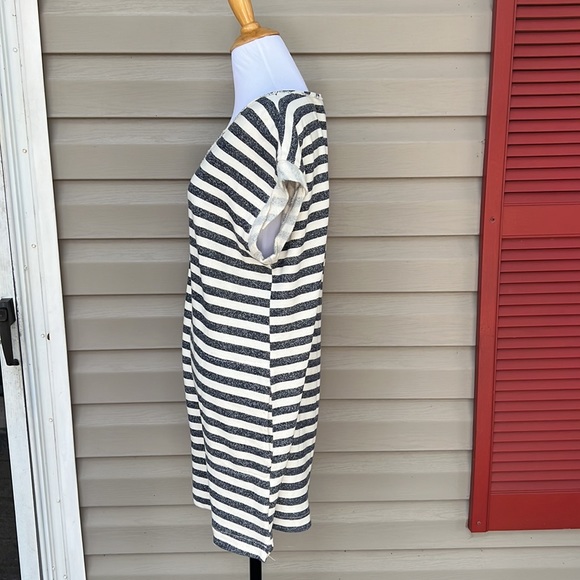Free People womens navy&cream striped dress - Picture 3 of 6